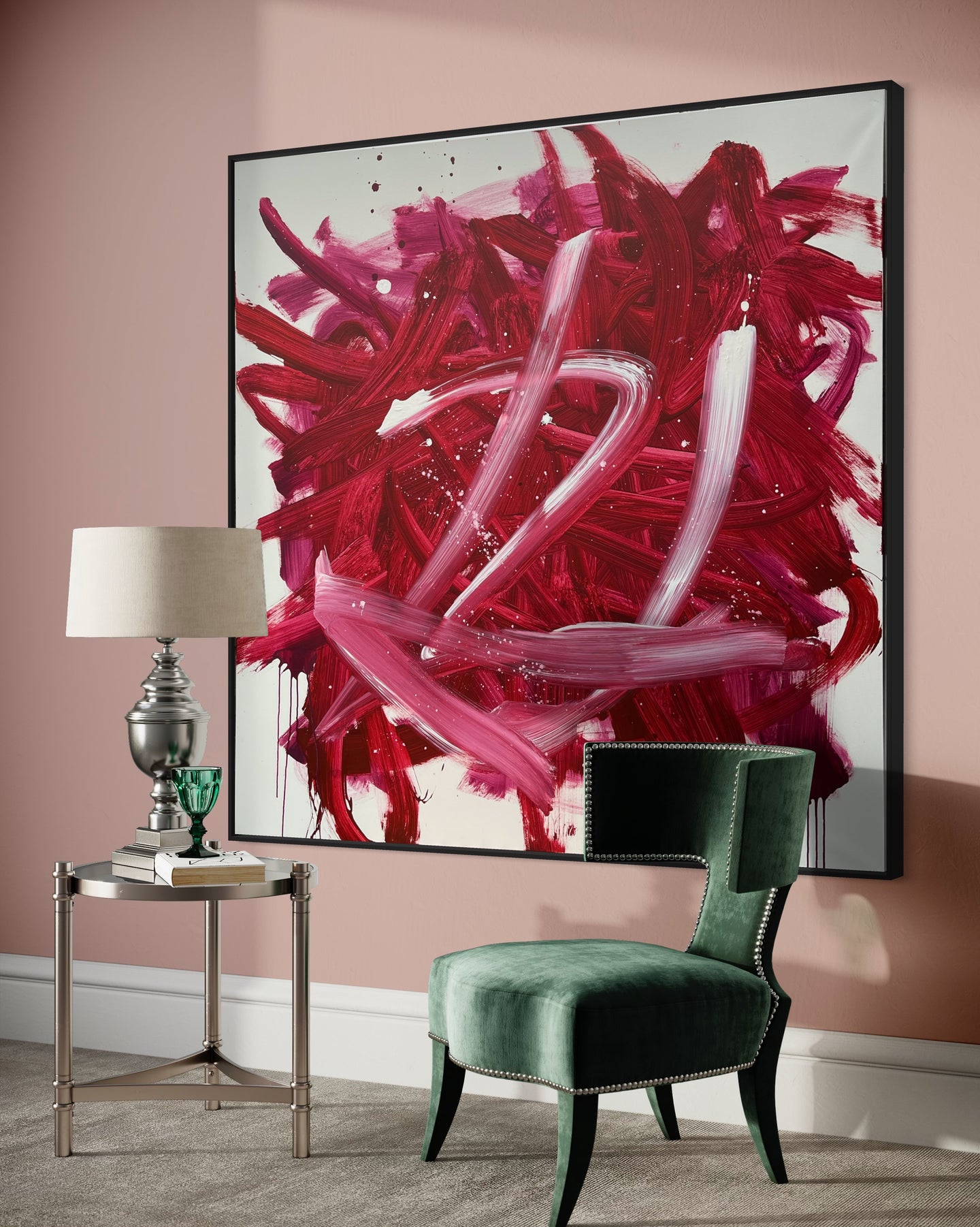 Red ocean (150 x 150 cm)