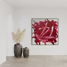 Indlæs billede til gallerivisning Red ocean (150 x 150 cm)