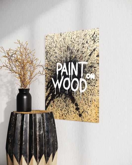 Paint on wood