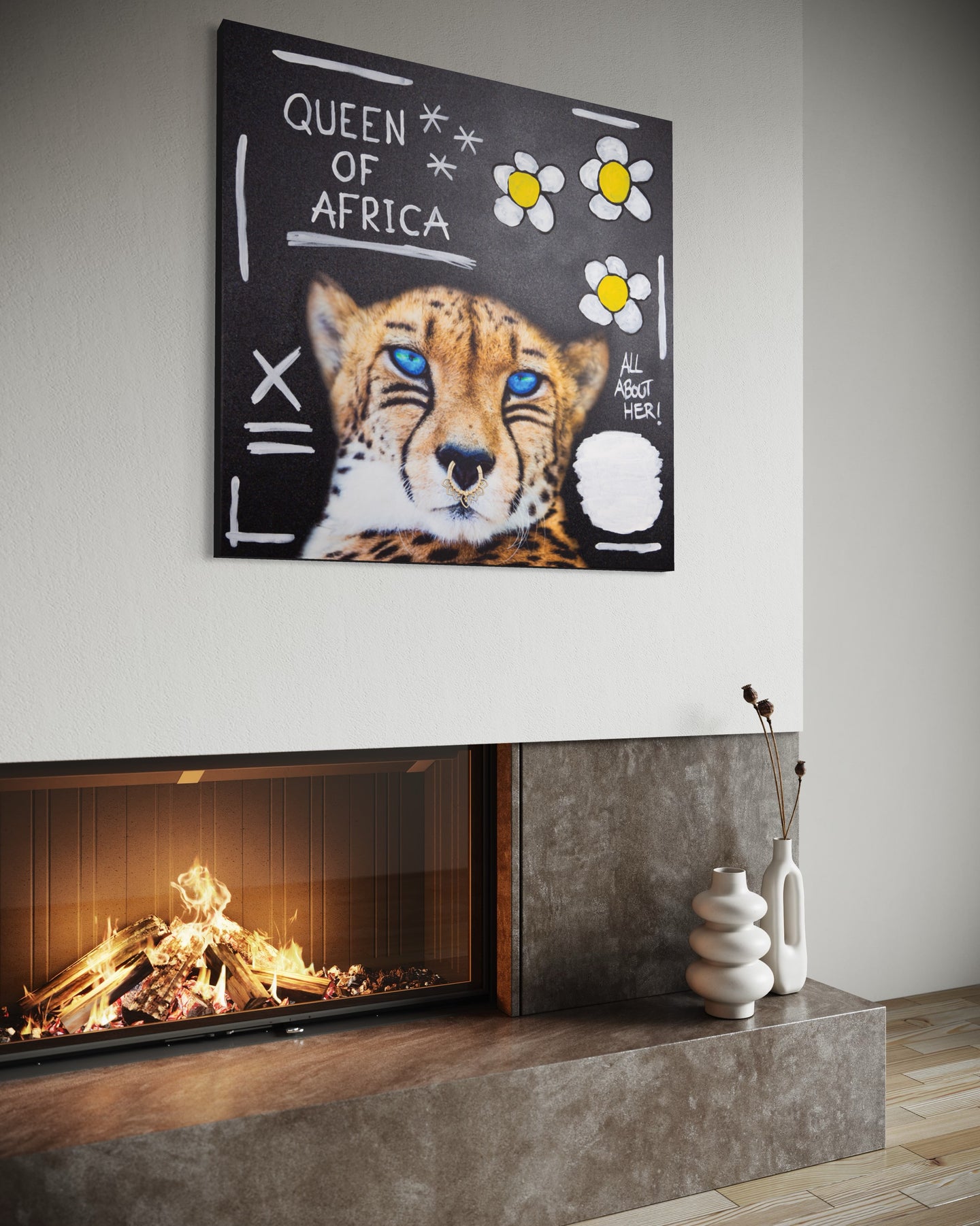 Queen of Africa (100 x 100 cm)